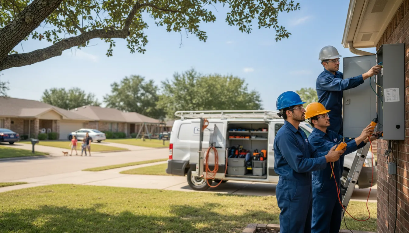 Certified electrician providing emergency electrical services in Parnell, IA